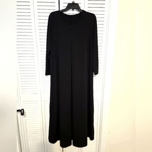 SHEIN Curve Women's 0XL 3/4 Sleeve Maxi Dress